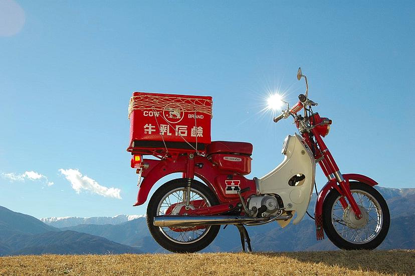 昭和レトロ ぼて箱 牛乳石鹸 ボテ箱 ぼて箱 ベスパ 荷台 カブ ラビット