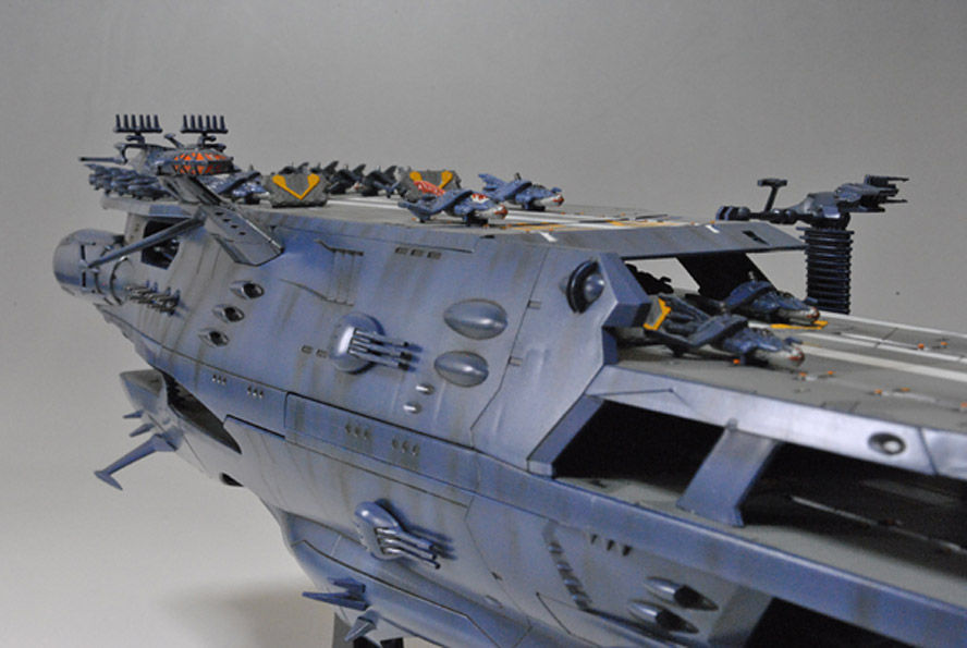 1/1000 ガイペロン級多層式航宙母艦 シュデルグ&空間雷撃機 FWG97