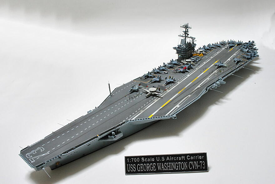 1/700 第7艦隊 空母CVN-73ジョージワシントン 横須賀2010 : 多摩工房