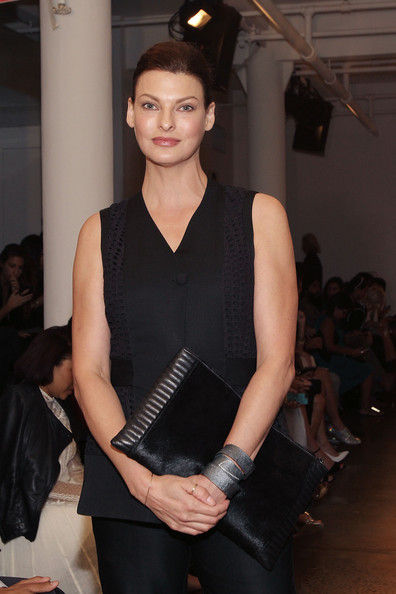 Linda+Evangelista+MBFW+