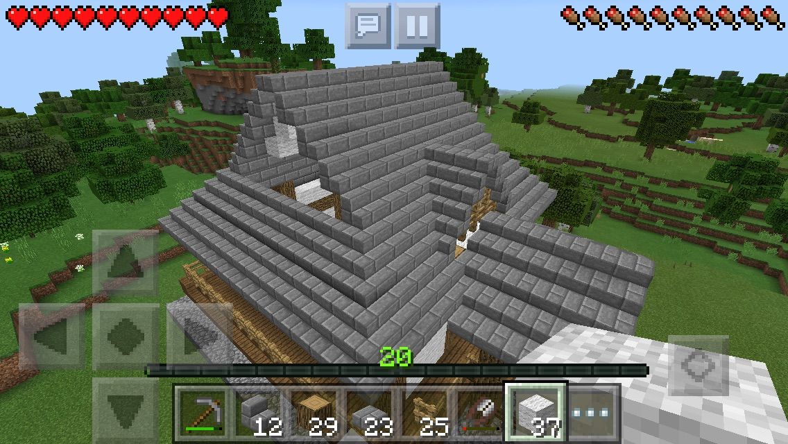 神社の外装が完成しました トシヤのゆっくりマイクラpe 神社の外装が完成しました トシヤのゆっくりマイクラpe