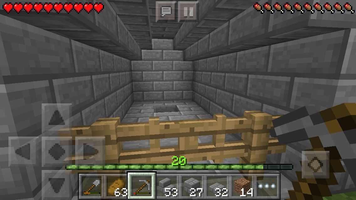 ブランチマイニング場の入り口を作る トシヤのゆっくりマイクラpe