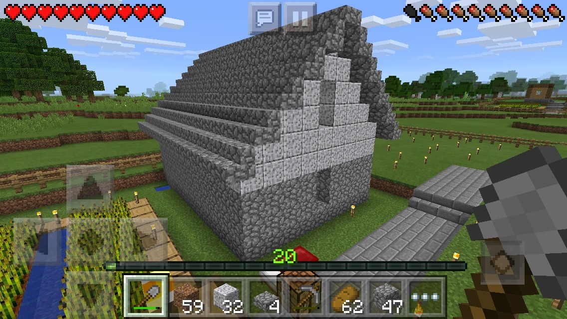 自宅近くに倉庫を作る 前編 トシヤのゆっくりマイクラpe