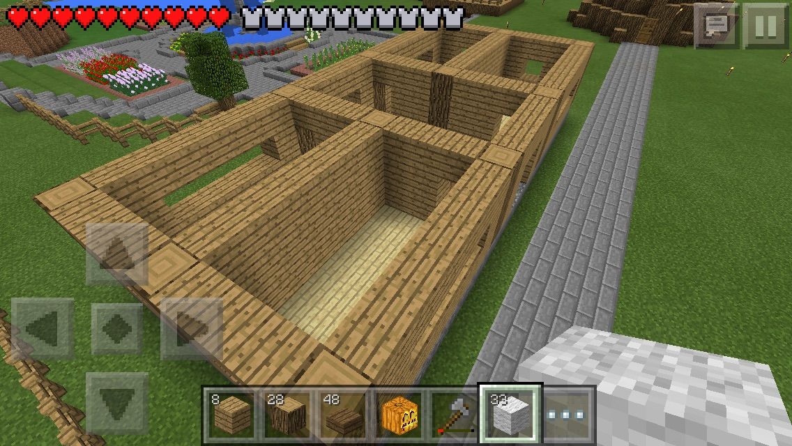 村人の長屋を作る トシヤのゆっくりマイクラpe