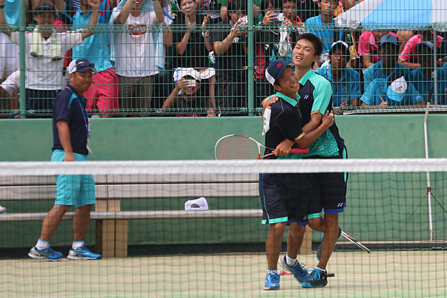 日本一の笑顔 男子個人 奈良インターハイ ソフトテニス サプリメンツ
