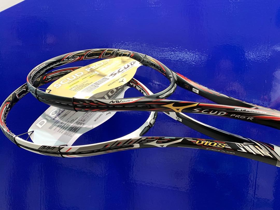 ミズノ DIOS pro-C / SCUD PRO-R ラケット （2本） 楽天市場】☆ミズノ (mizuno) ソフトテニスラケット スカッド