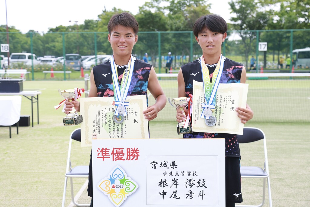 根岸選手 表彰台にて