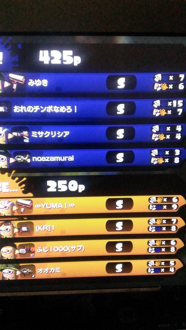 スプラトゥーン 面白い名前を決める才能はないみたいですね スプラトゥーンでゲソまとめ