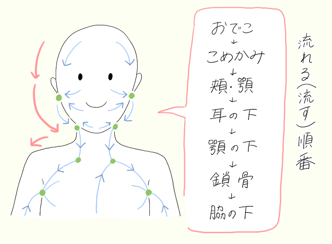 リンパの順番