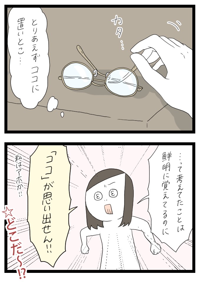めがね、どこ置いたっけ2