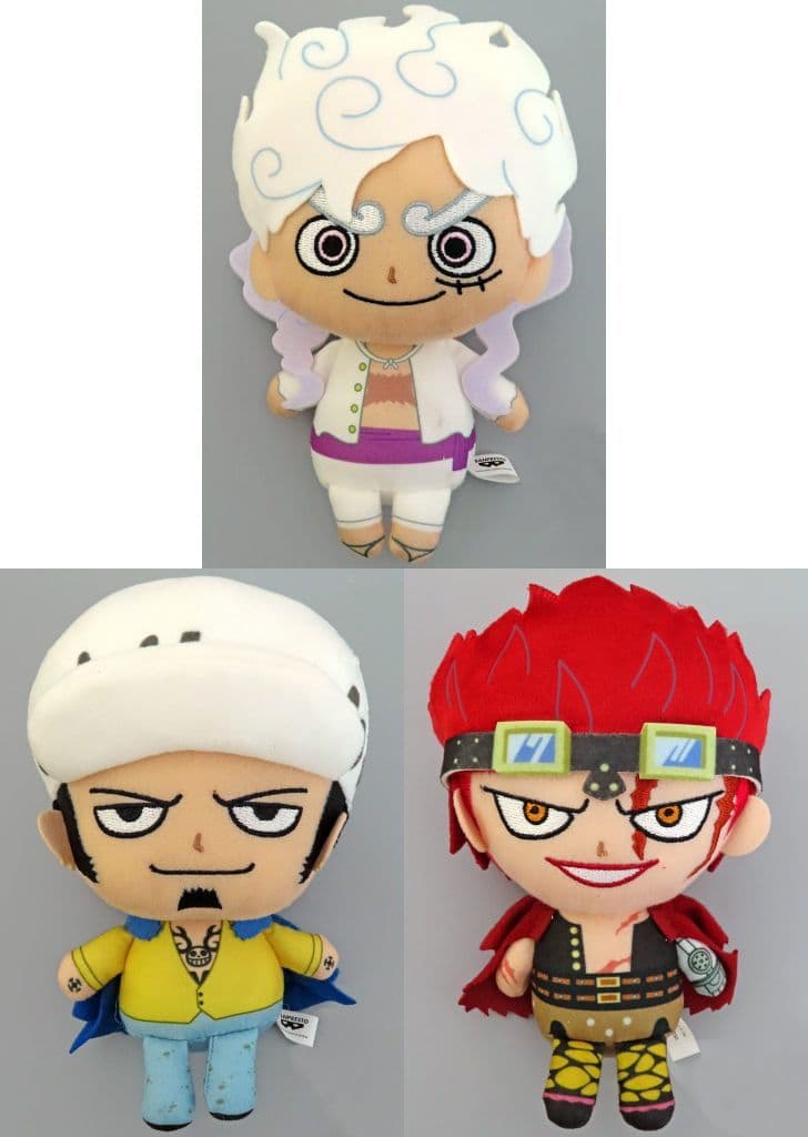 【匿名配送】ONE PIECE ワンピースぬいぐるみ3種セット 新品 ワンピース yurutto one piece ぬいぐるみ 3種