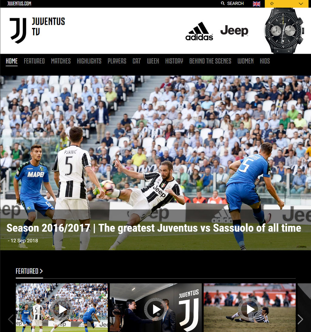 Juventus Tv ユベントスtv に加入してみた Juventus と Fifa19 のあれこれ