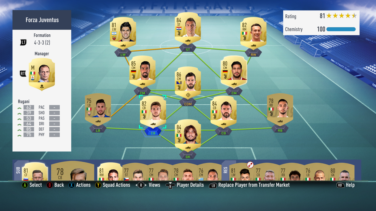 Fifa19 Ut ケディラとピアニッチを獲得 Juventus と Fifa19 のあれこれ Fifa19 Ut ケディラとピアニッチを獲得 Juventus と Fifa19 のあれこれ