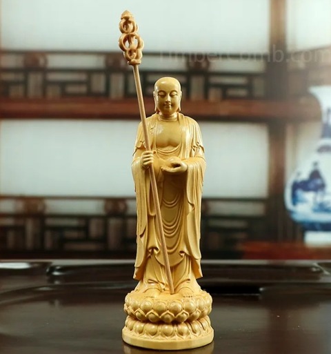木彫り地蔵菩薩