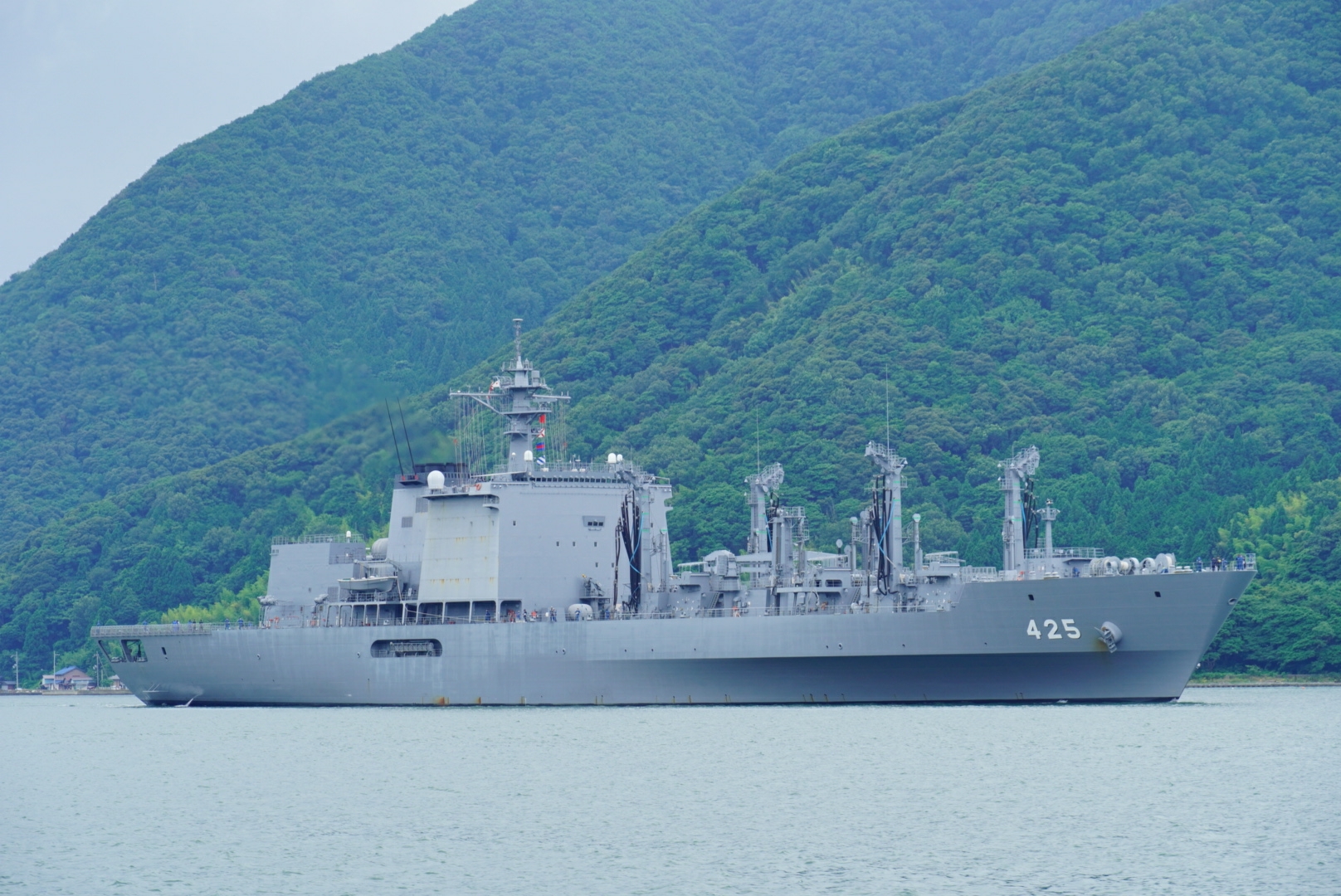 補給艦 ましゅう 舞鶴湾往路 7 17 すーさんの艦活日記