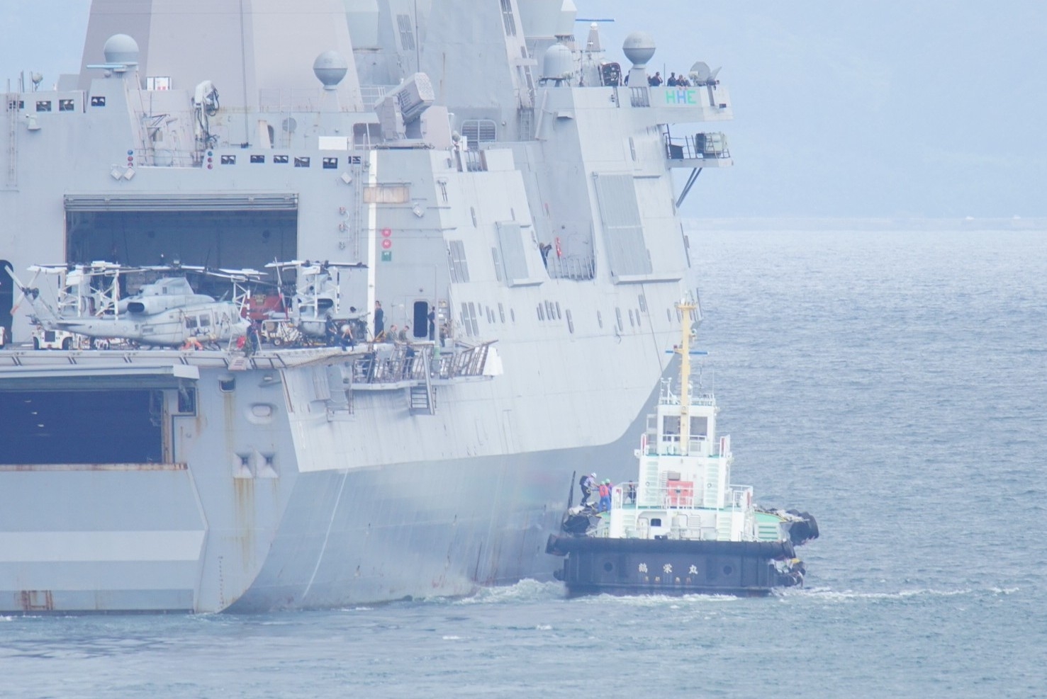 アメリカ海軍ドック型輸送揚陸艦「ニューオーリンズ」舞鶴湾復路⑤