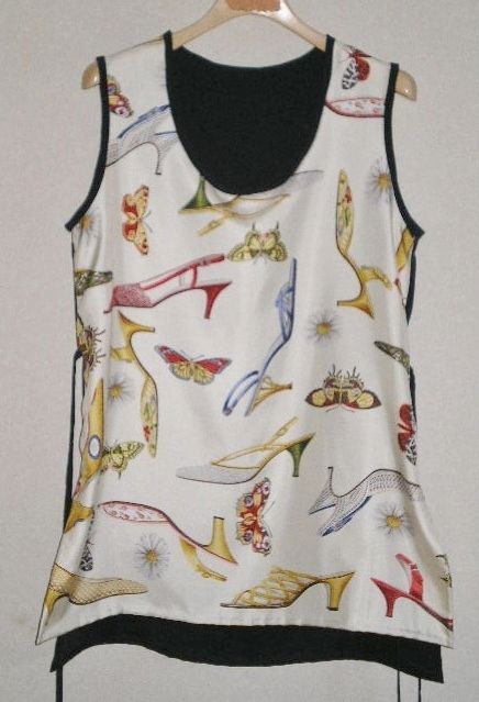 スカーフからチュニックを手縫いでリメイク Suzu便り