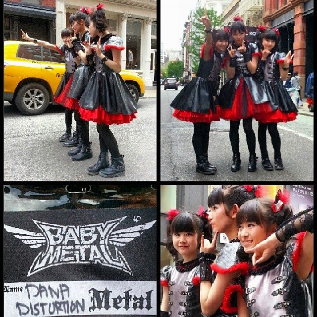 Babymetal 14年nyでの未公開画像公開 Babymetalの使徒