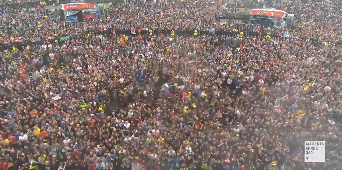 サークルの数が凄い Babymetal Rock Am Ring 18 空撮ショット集 Babymetalの使徒