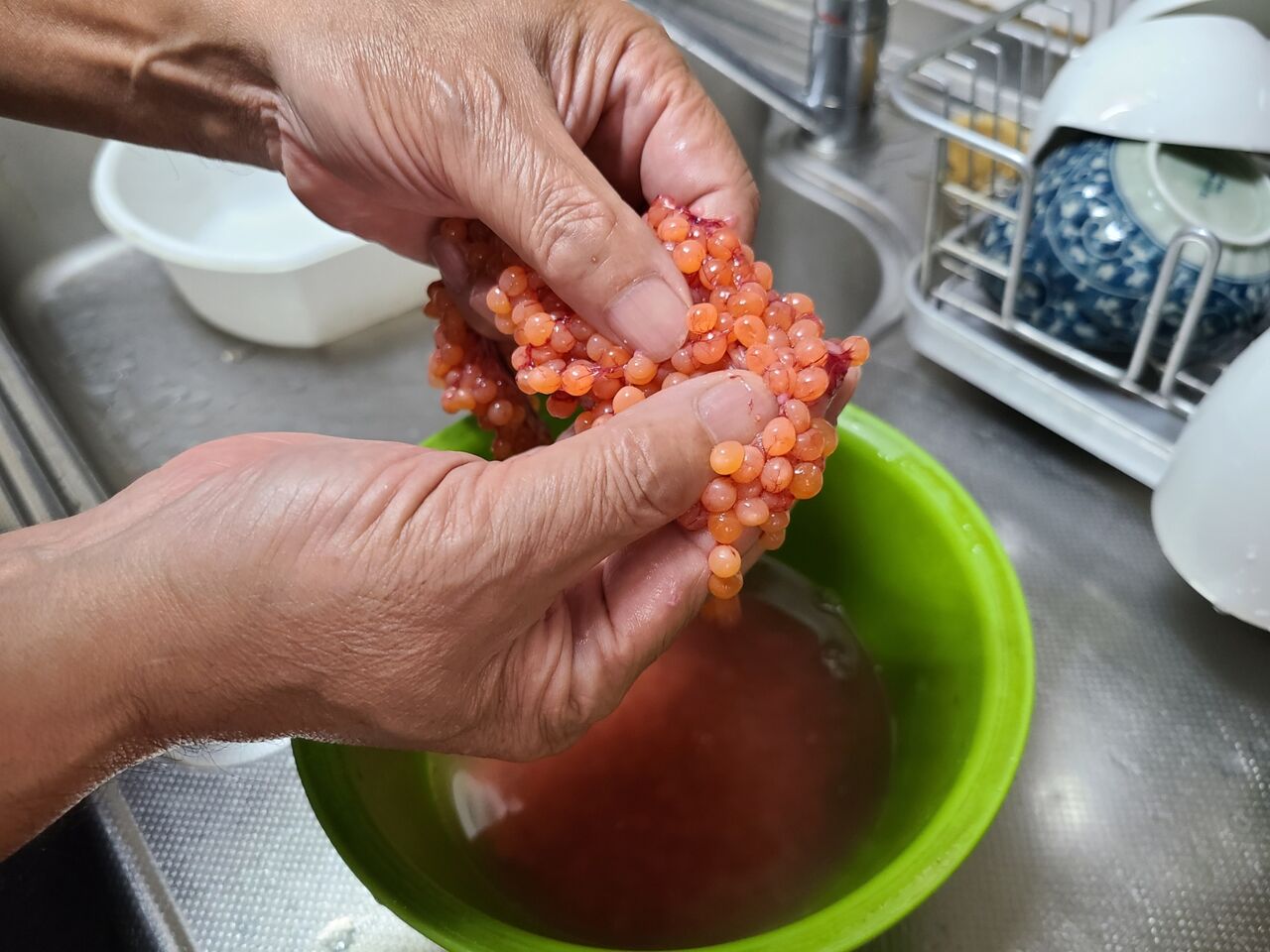 雑記帳 自家製いくらを作りました 烟霞淡泊