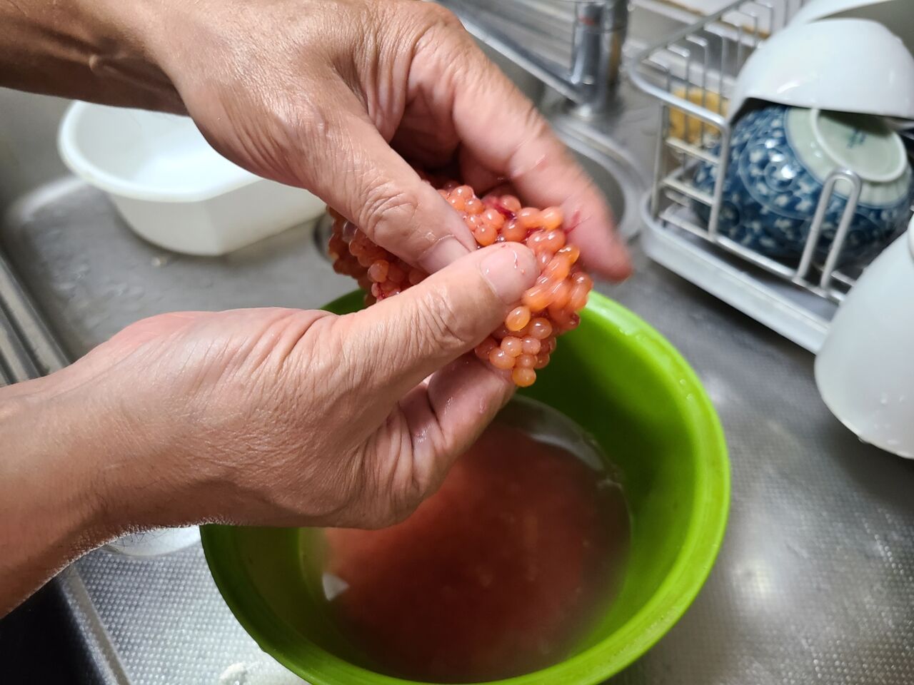 雑記帳 自家製いくらを作りました 烟霞淡泊