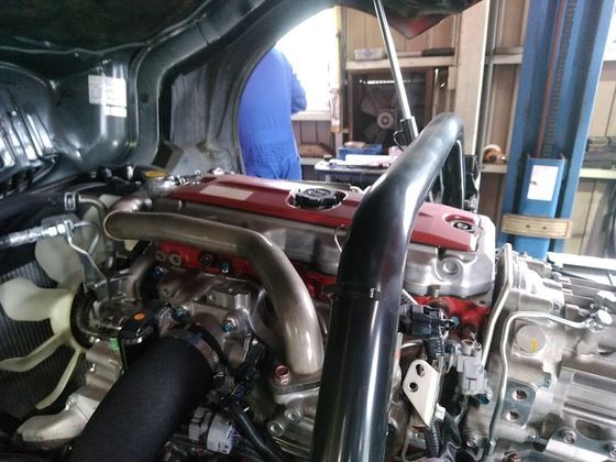 日野 デュトロ 消防車 車検 電動キャビンアップ 修行人 憩いの場