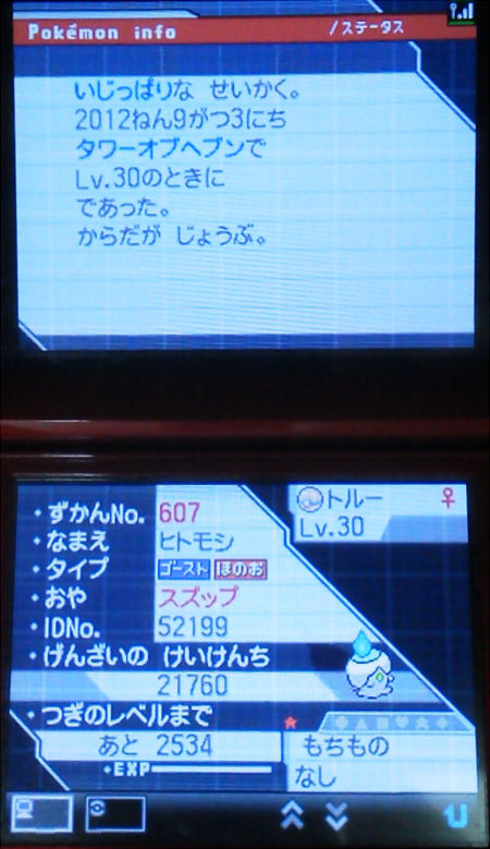 Bw2で色違い はぴねすのもり Bw2で色違い はぴねすのもり