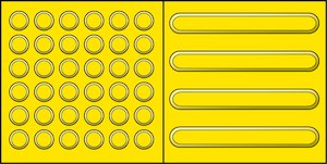 黄色い点字ブロック