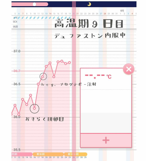 デュファストン 高温 期