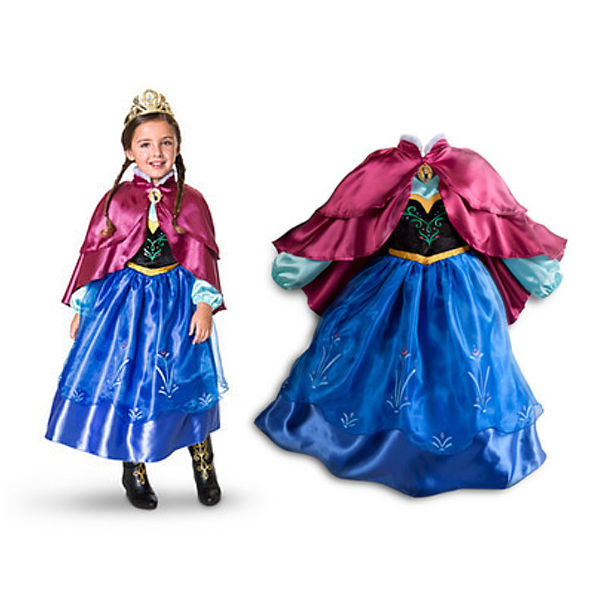 アナ キッズ用ドレス ピンクのケープとブルーのドレスが可愛い アナと雪の女王 アナとエルサの子供用ドレス 大人気アナ と雪の女王で今年のハロウィンは決まり
