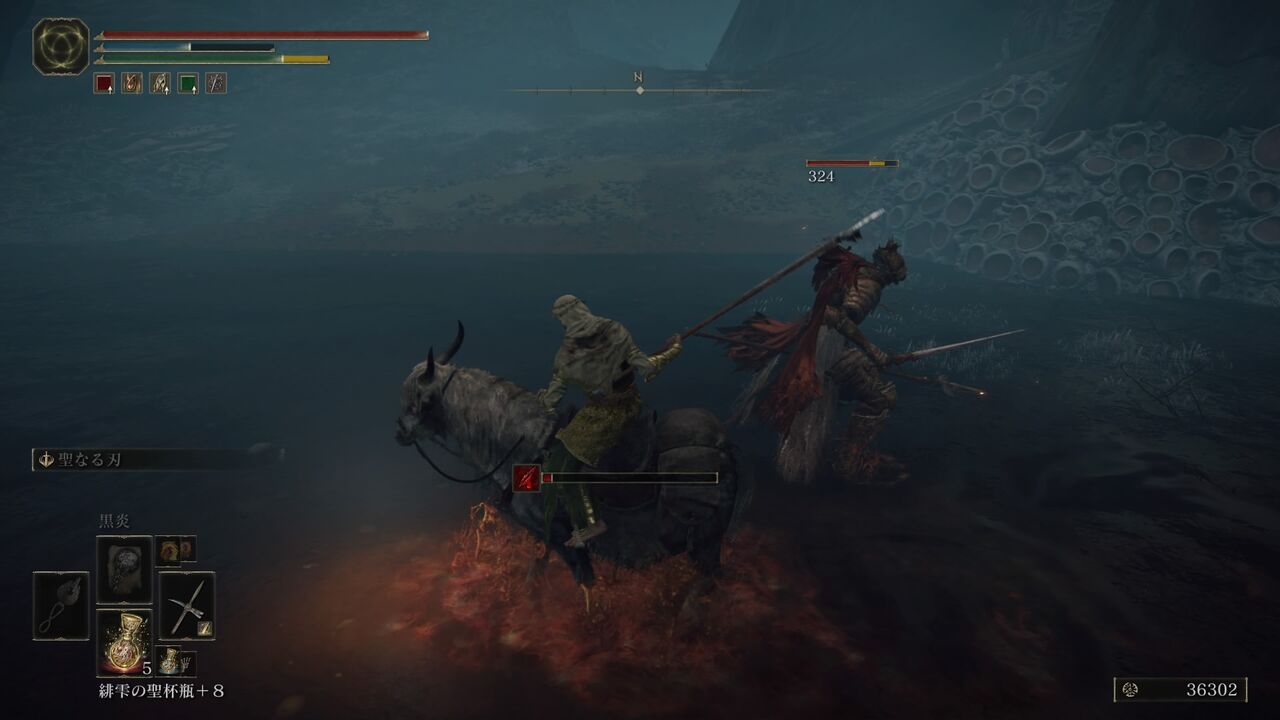 Elden Ring 貴腐騎士マラソン サリア隠し洞窟 今日もオッサンとして生きていく