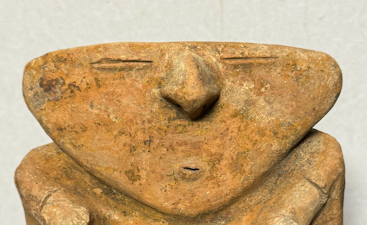 縄文土偶頭部　縄文時代　考古発掘品　古代美術　稀少　残欠の美 縄文土偶頭部 縄文時代 考古発掘品 古代美術 稀少 残欠の美