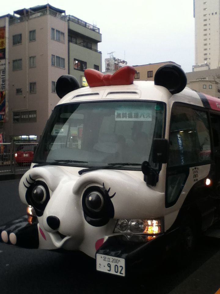 無料パンダバスに乗りました 上野松坂屋 浅草rox前 最高の農業の見つけ方