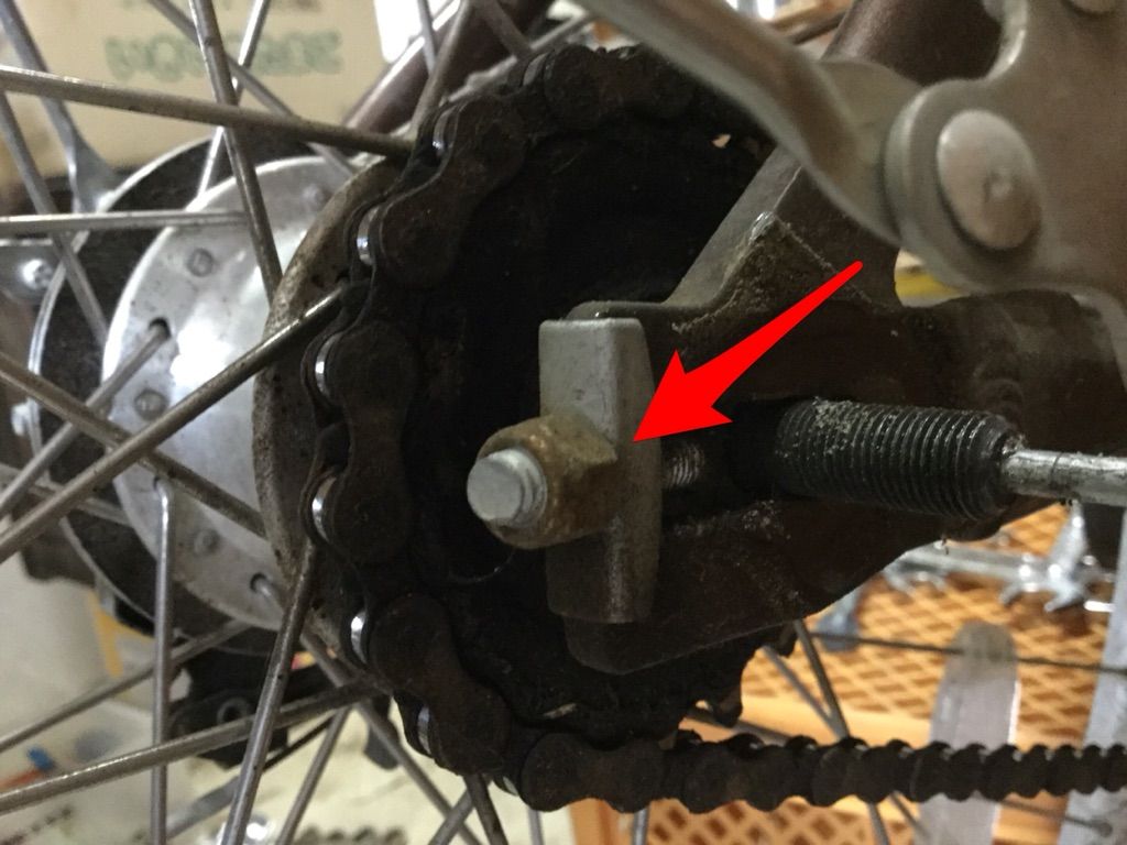 自転車の後ろタイヤの交換の手順