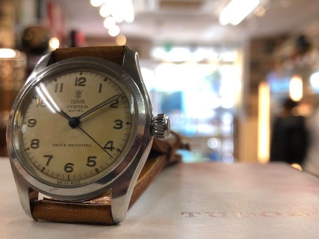 TUDOR チュードル 手巻き ゴールド 青文字盤 ヴィンテージ