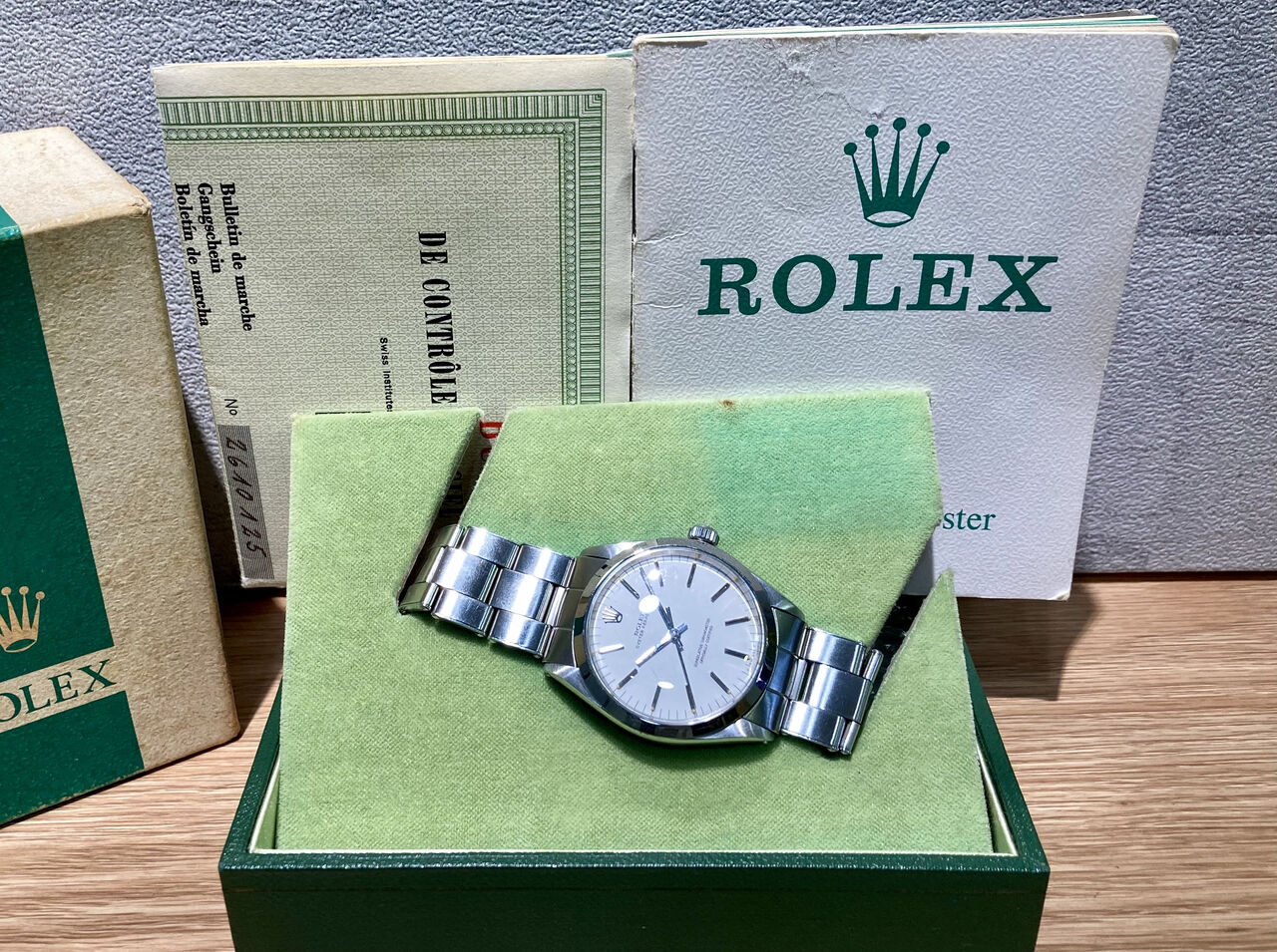 ◆◆ビンテージ物！ロレックス歩度証明書