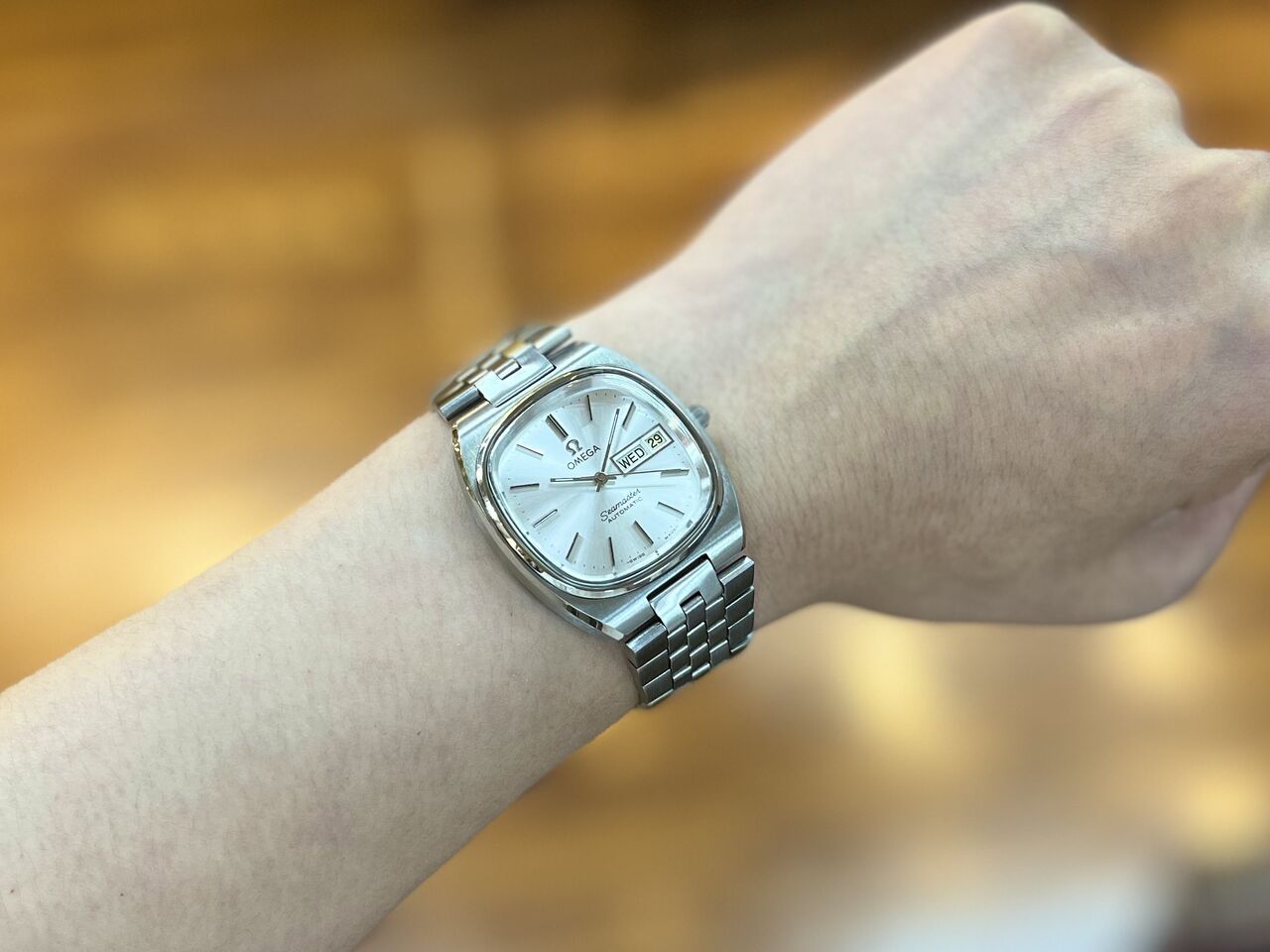 OMEGA オメガ シーマスター TVスクリーン ヴィンテージ ブルーダイヤル