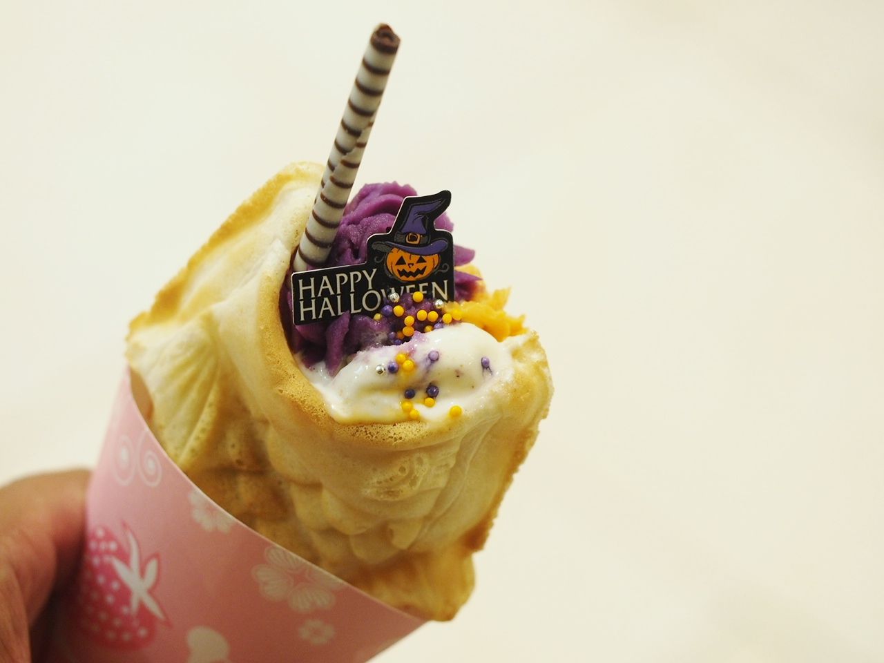 鯛パフェ心斎橋OPA店でハロウィン限定「鯛パフェ 紫芋きな粉ジェラート