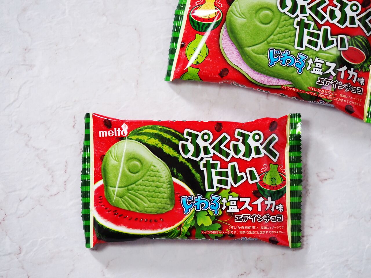 メイトーから夏を先取りした ぷくぷくたいじわる塩スイカ が登場 スイーツハンター月ウサギの食べ日記