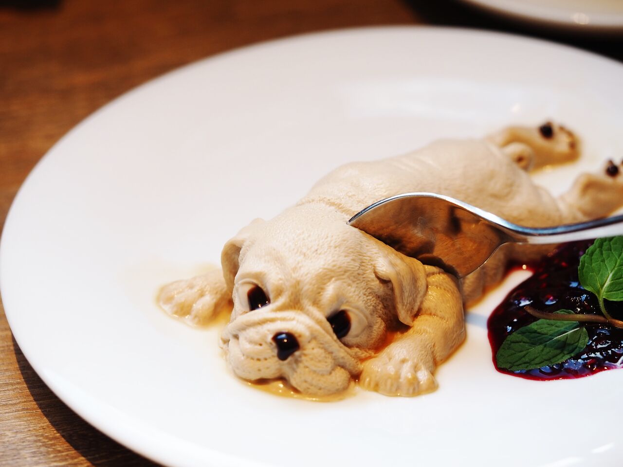 大阪阿倍野のカフェにブルドッグ犬そっくりのリアルすぎるパンナコッタならぬワンナコッタが登場 スイーツハンター月ウサギの食べ日記 Powered By ライブドアブログ