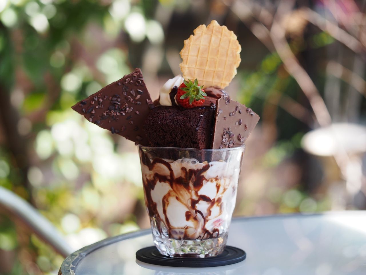 名古屋 中川区 様々なパーツを使ったチョコ尽くしのパフェ ショコラを愉しむ 極パフェ チョコレートカフェ クオレ Cvore スイーツハンター月ウサギの食べ日記