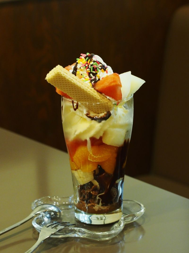 岐阜県多治見駅前にある 喫茶さいわい でフルーツたっぷりのチョコレートパフェ スイーツハンター月ウサギの食べ日記 Powered By ライブドアブログ