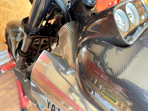 Vmax カーボンタイプダミータンク　v-max 楽天市場】バイク ボディパーツ カーボン ダミータンクカバー