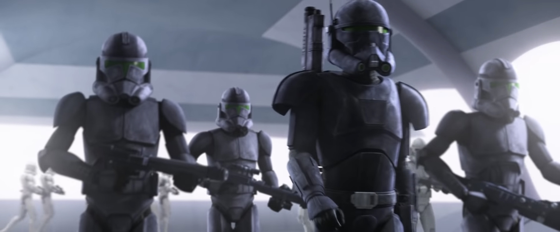 スターウォーズ　バットバッチ　クローントルーパー　プラモ改造グレイ CGアニメ作品『スター・ウォーズ：バッド・バッチ』より