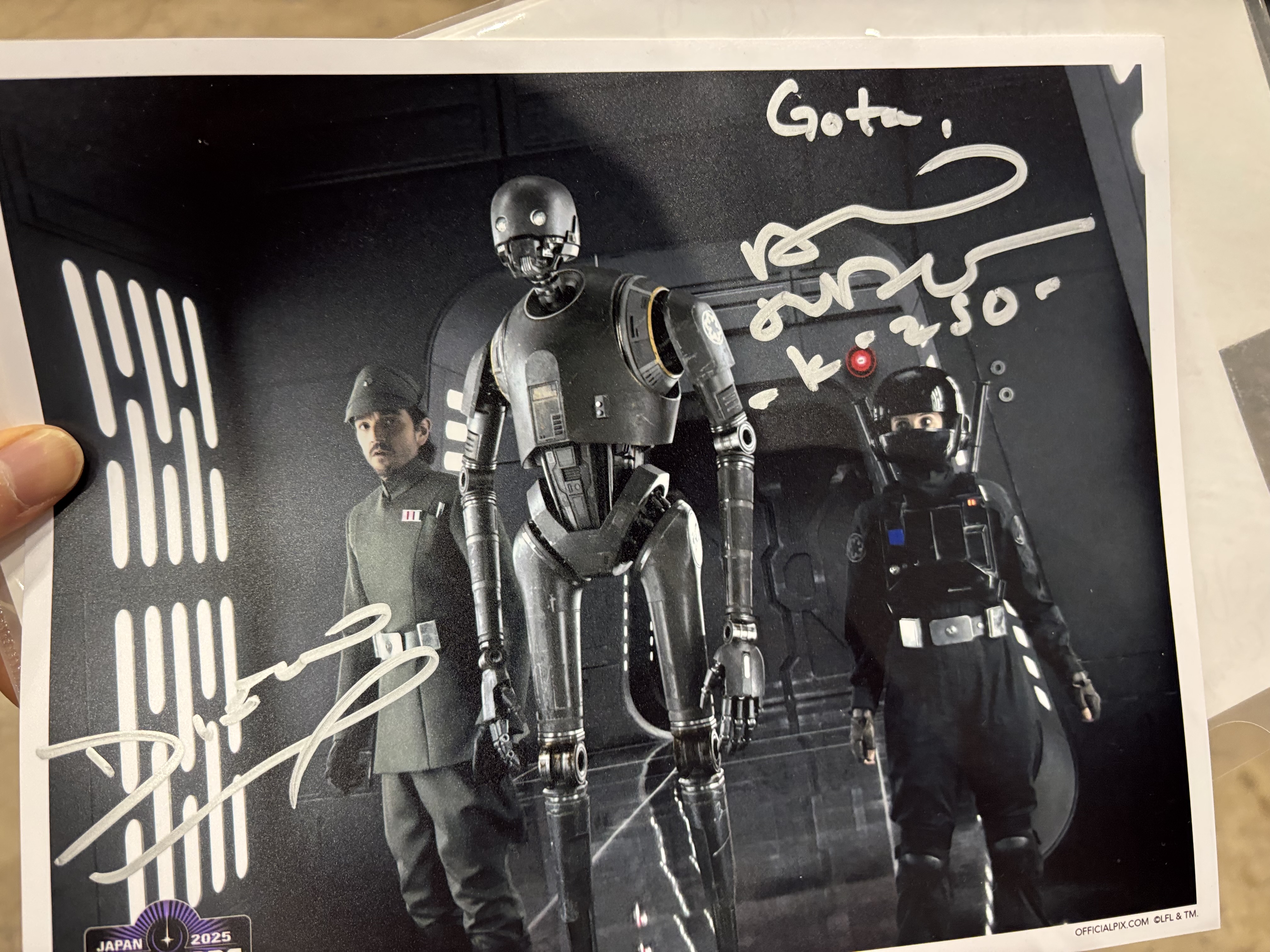 STAR WARS/スター・ウォーズ サイン入り 『ポートレート』 スターウォーズ 直筆サイン ヌート・ガンレイ サイラス