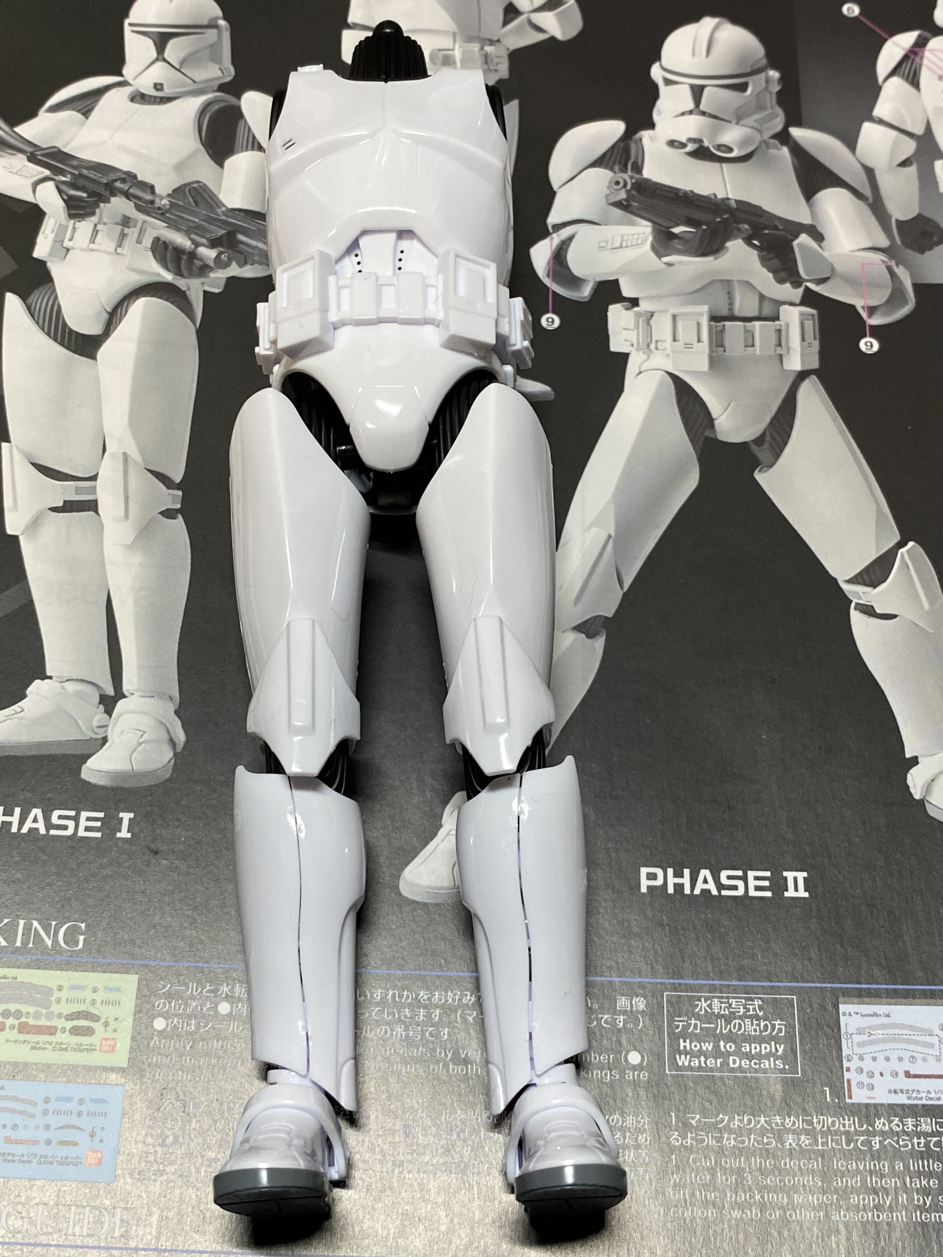 期間限定出品スターウォーズ　バットバッチ　クローントルーパー　プラモ改造グレイ 期間限定出品スターウォーズ バットバッチ クローントルーパー プラモ