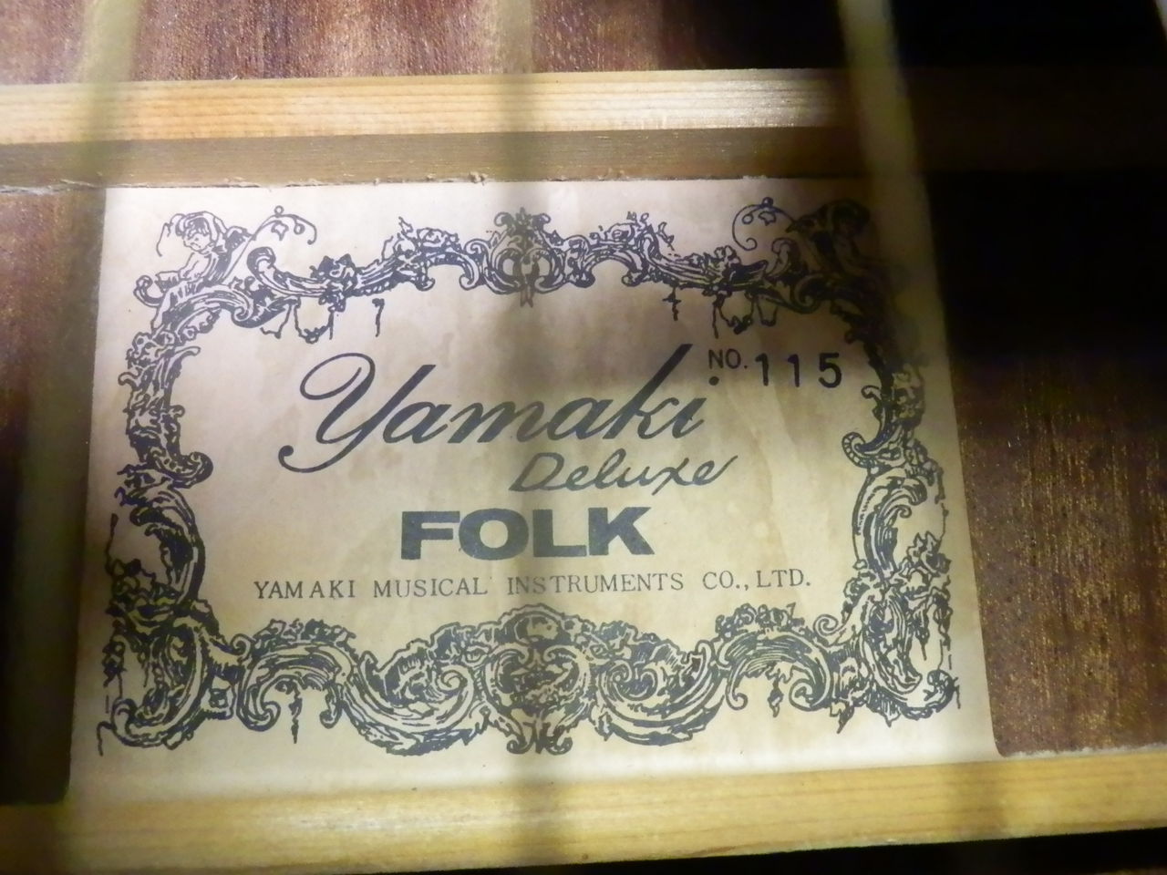 期間限定特価・ヤマキ・YAMAKI＜F-115＞日本製・0フレット・筆記体ロゴ grun-sound_z618k230806