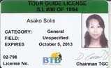 Guide licence Asako