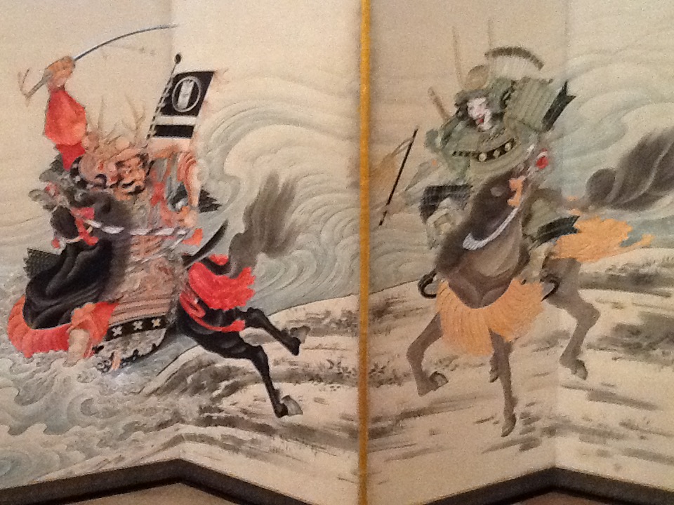 曾我蕭白の絵 Harvard University Art Museum 宇治川の先陣争い 獨樂獨歩 曾我蕭白の絵 Harvard University Art Museum 宇治川の先陣争い 獨樂獨歩