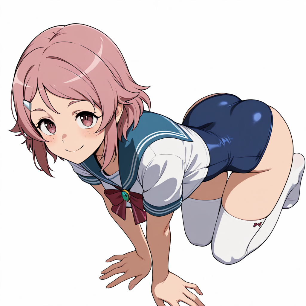 1894720451315925968 リズベット セーラースク水ニーソ